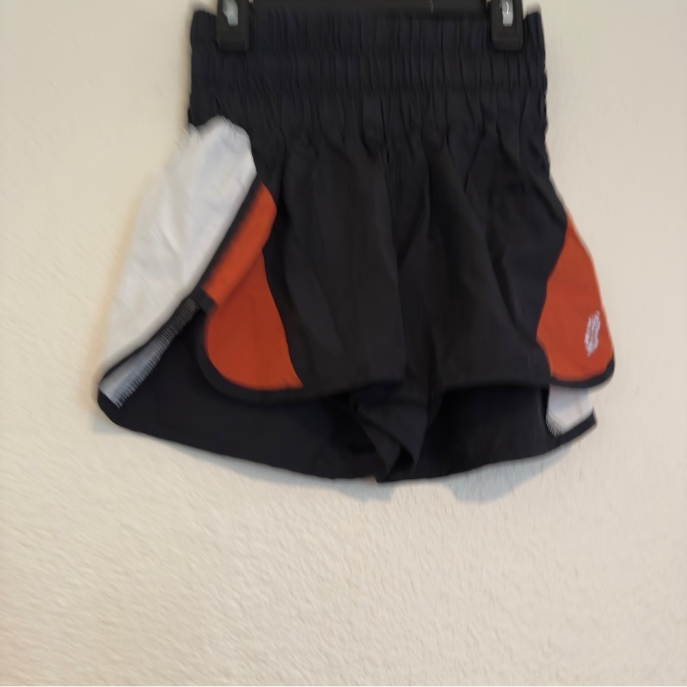 Free People Movement The Way Home Short Black Burnt Orange Womens - Picture 5 of 8